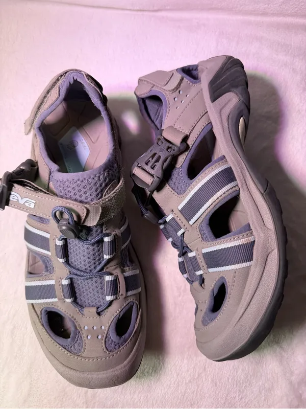 Teva Lavender and Light Blue Comfort Sandal - Image 6
