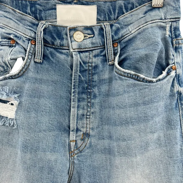 Mother Denim The Tomcat Jeans Distressed The‎ Confession Wash Blue Size 27 - Image 6