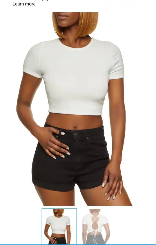 gaze DTLA open back white shirt - Image 2