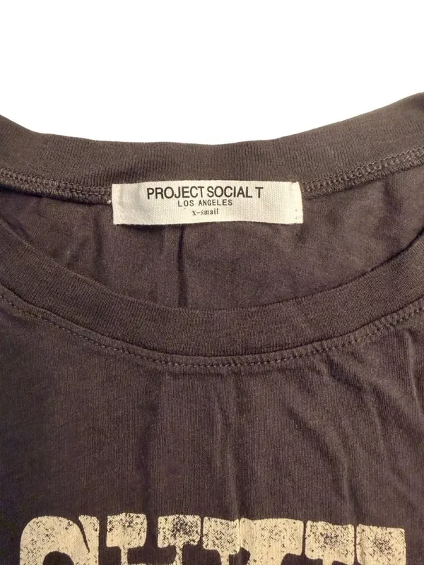 Project Social T Nashville Skeleton Easy Fit Tee Black XS NWOT - Image 4
