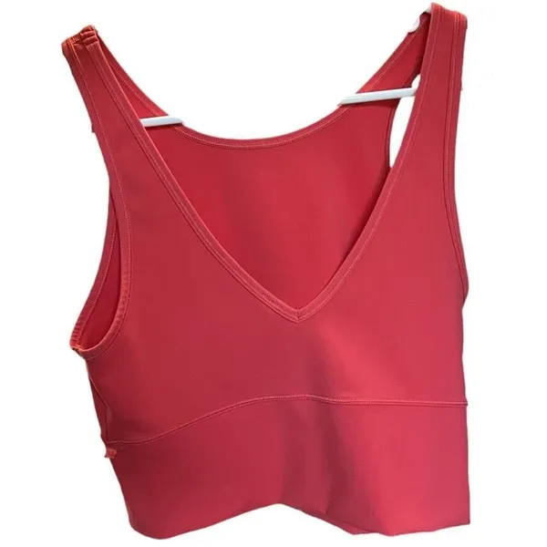 Lululemon Top Women’s Size 8 Pink Punch Power Pivot Tank Activewear Workout - Image 2