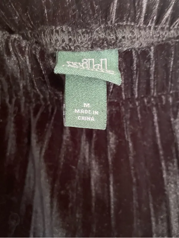 wild fable Black Velvet Whimsical Boho Rave Flared Pants - Image 3