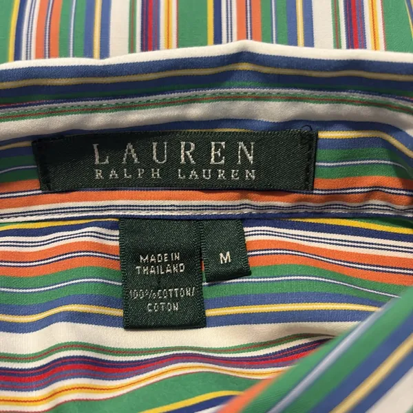 Lauren Ralph Lauren LRL Medium Striped Button Down Dress Shirt - Image 4