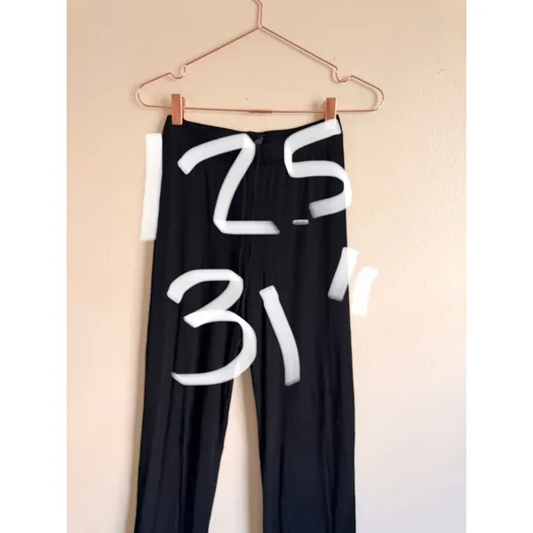 SKIMS Women Lounge Pants XS Black Modal Ribbed High Waisted Flare Leg - Image 8