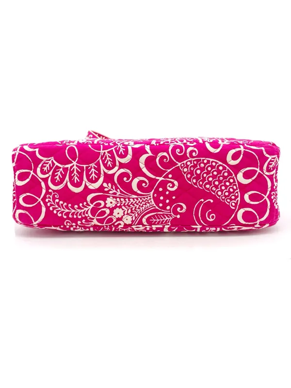 Vera Bradley Twirly Birds Pink Squared Away Tote Satchel Purse Shoulder Bag 2010 - Image 6