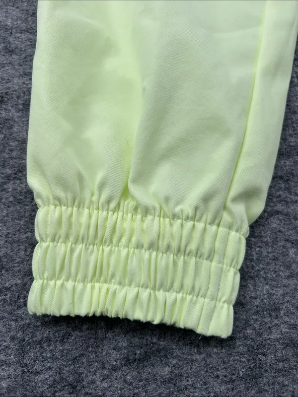 Nike Women's Sportswear Woven Pants in a bright neon green/yellow XS - Image 7