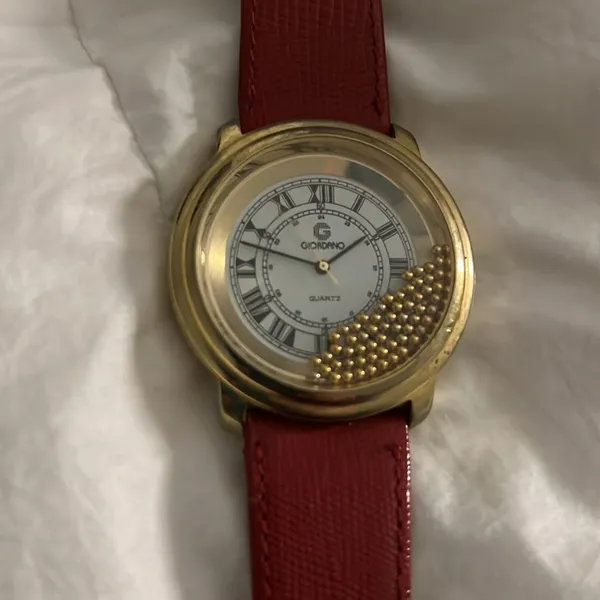 Beautiful Gordano Watch with Dancing Beads Red - Image 3