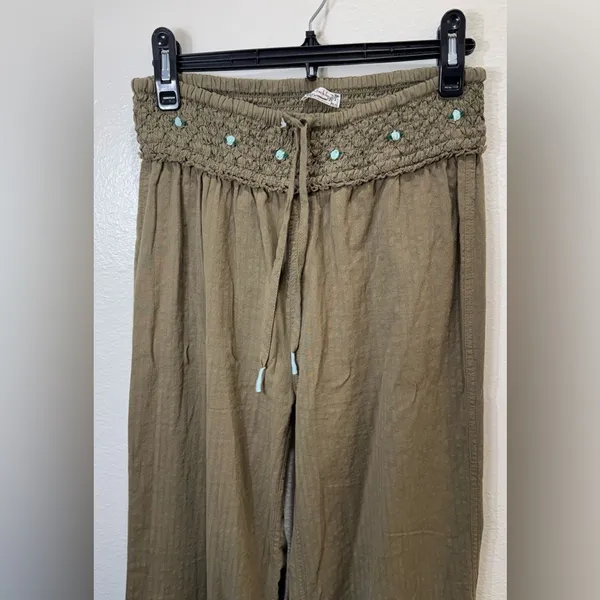 Intimately Free‎ People NWOT Sweet As Roses Lounge Set Olive green Size XS - Image 15