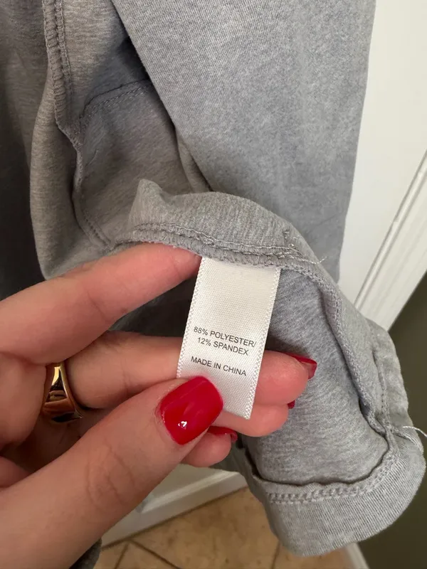 Cuddl Duds Flexwear Long Sleeve Wrap Light‎ Heather Gray Size Medium - Image 3