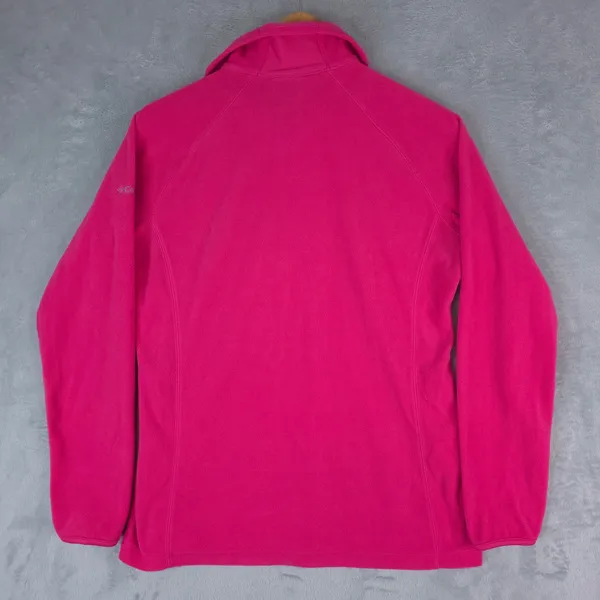 Columbia Sweatshirt Womens L Pink Quarter Zip‎ Fleece Pullover Outdoor Gorpcore - Image 3