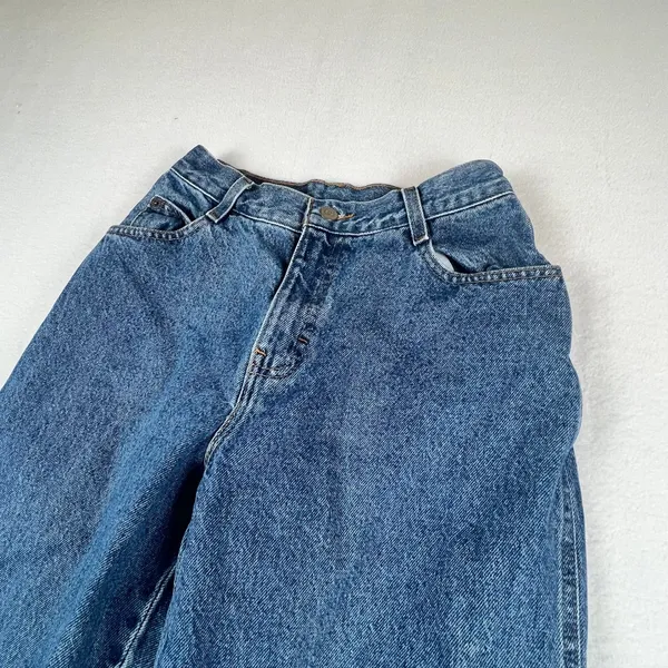 Gitano High Waisted Mom‎ Jeans Womens 10 Petite Blue Excellent Vintage 90s Taper - Image 2