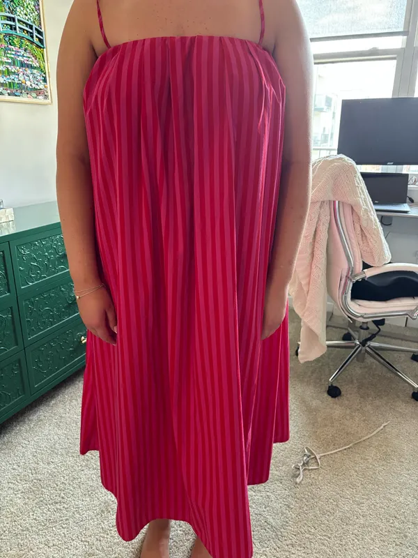 Madewell Marsha Stripe Cotton Midi Sundress - Image 2