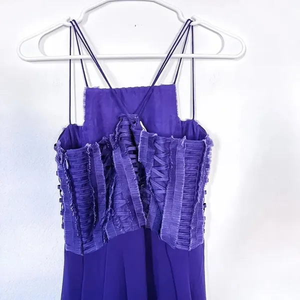 Sachin and Babi Women's Purple Long Evening Dress‎ Small - Image 4