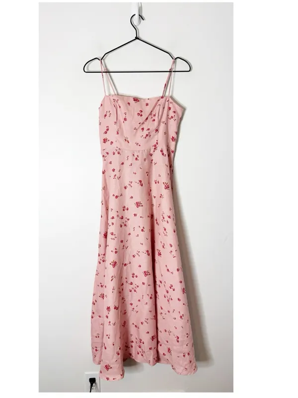 New Reformation Monette Strapless Midi Dress size 6 - Image 4