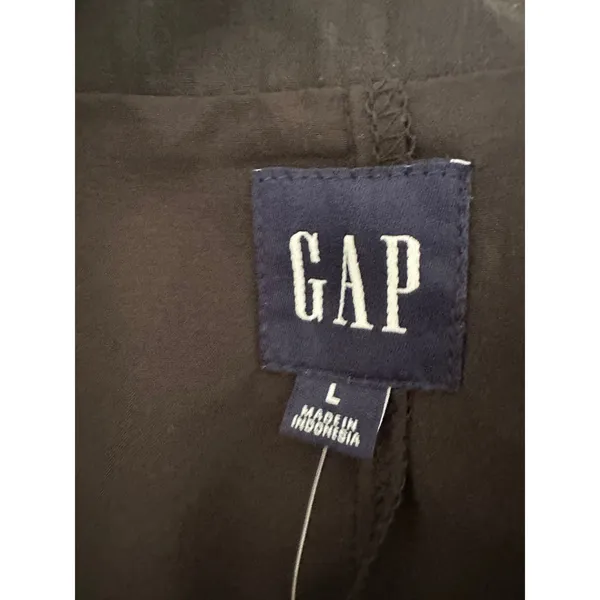 Gap Faux Leather Mini Skirt Women L Black Side Zip NWT Moto Y2K - Image 5