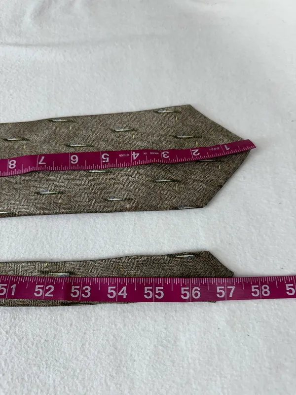 Bill Blass Tie Black Label Abstract Silk Vintage Green Art Deco Design Office - Image 10