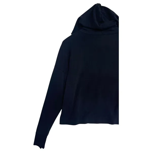 Beyond Yoga Hoodie Womens Medium Black Cropped Pullover Sweatshirt Modal USA - Image 11