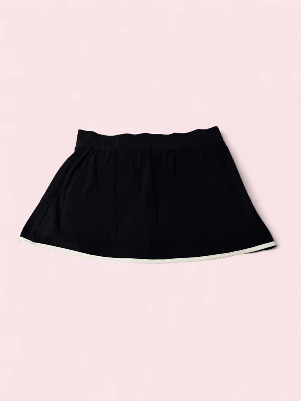 all in motion Black Mini Skort with White Trim - Image 2