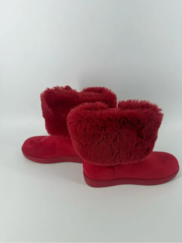 GBG Los Angeles Aleya G by Guess Red Faux Fur Cold Weather Winter Boots Women 6M - Image 7