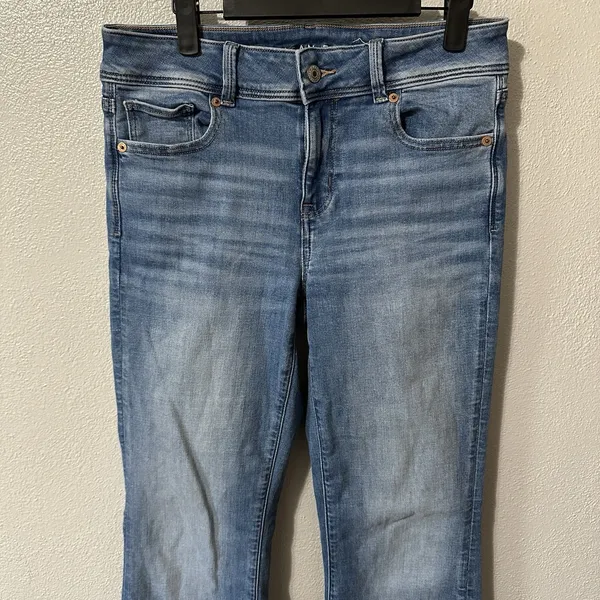 American Eagle Jeans Womens 8 Kick Boot Cut Next‎ Level Stretch Western Boho - Image 2