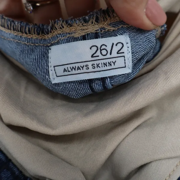 Gap Maternity Always Skinny Jeans Blue Dark Wash Full Belly Panel Size 26/2 - Image 2