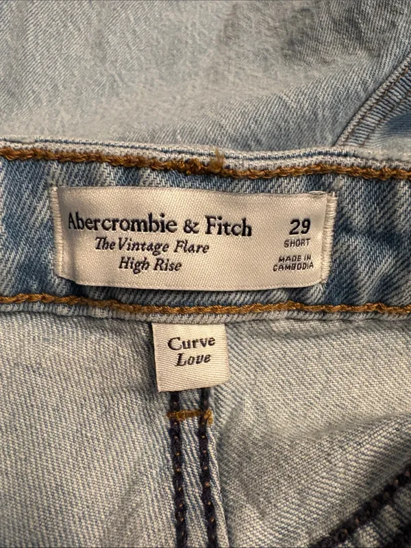 Abercrombie & Fitch The Vintage Flare High Rise Jeans Women’s 29 Short NWT - Image 6
