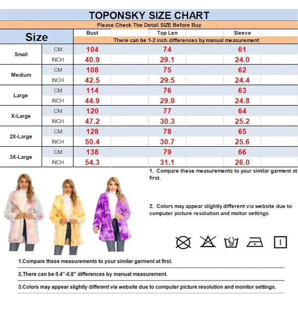 TOPONSKY Womens Winter Warm Lapel Faux Fur With Inner Lining & Buttons Coats from Amazon. Worn once for wedding - Image 5
