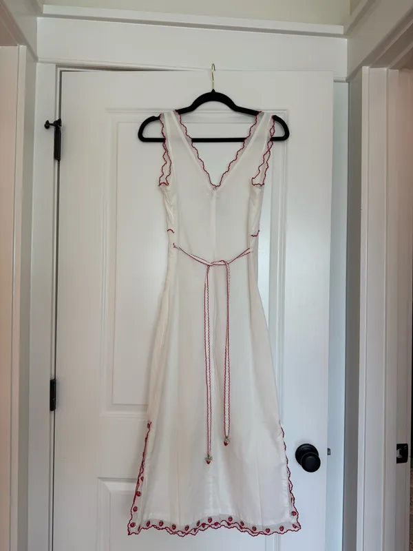 Jacquie The Label White Strawberry Dress - Image 4