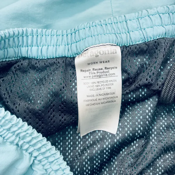 Men’s Patagonia Baggies Long 7” Fresh Teal Shorts Size L - Image 4