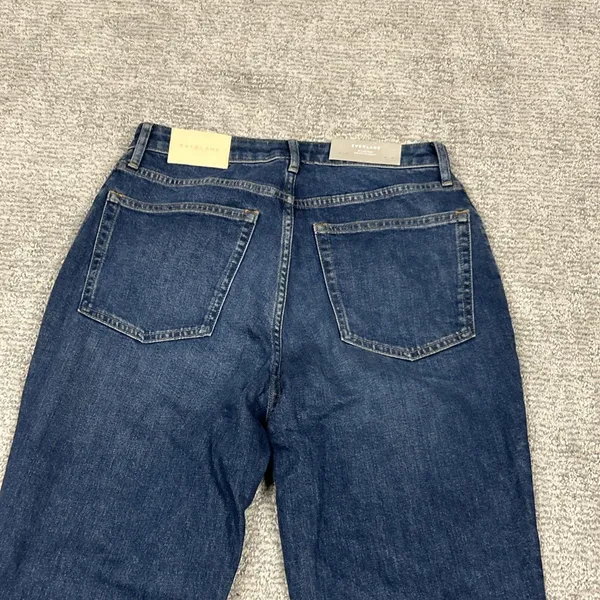 Everlane The Curvy Cheeky Straight Jeans Womens 30R High Rise Blue Denim New - Image 8