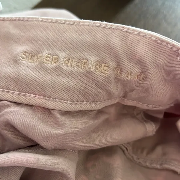 American Eagle Stretch Super Hi-Rise Flare Pink 10 - Image 7