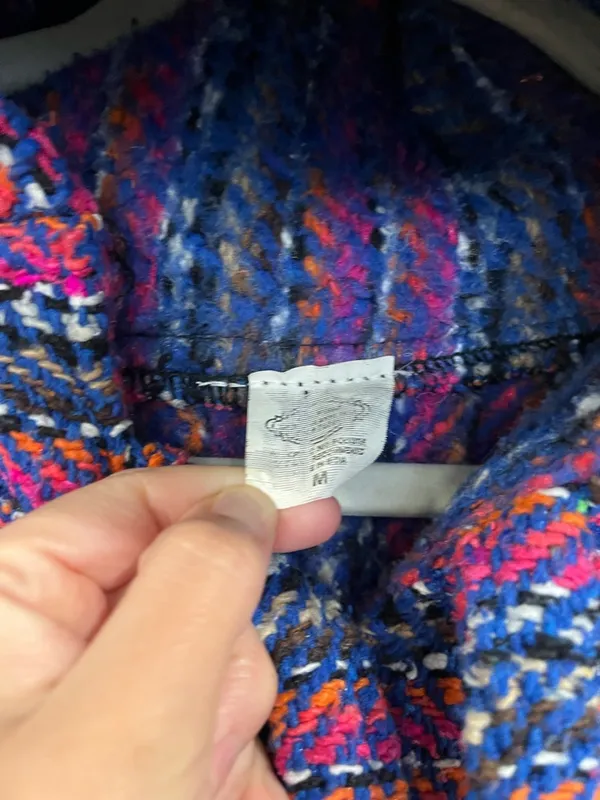 Baja Artisan Made in Mexico Striped Hoodie Sweater Size Medium - Image 2