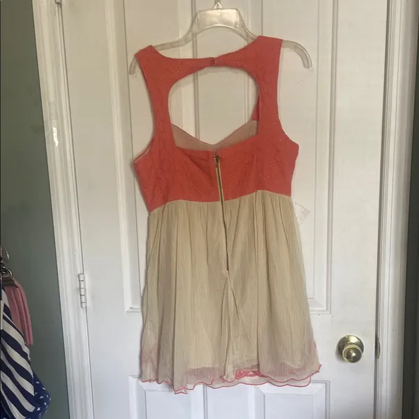 Flying Tomato Coral and Cream Dress - Image 3