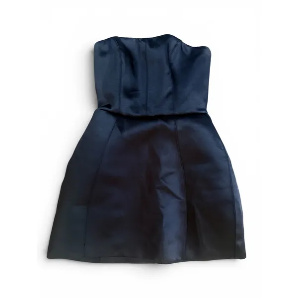 Oh‎ Polly Haisley Bandeau Structured Tulip Mini Dress NWT Size US 0 Black - Image 10