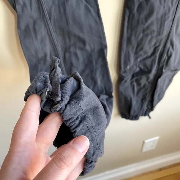Athleta dark gray hiking pants women's XS nylon trousers pockets‎ no drawstring - Image 7