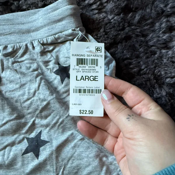 Jenni Gray Star Lounge Shorts Size L - Image 2