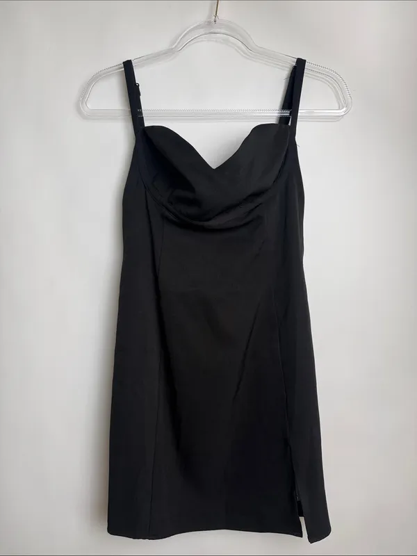 Princess Polly Briana Black Mini Dress Sweetheart Neckline Party Size 6 - Image 3