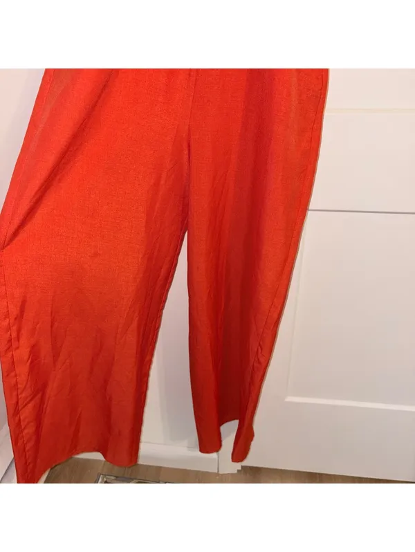 Flying Tomato $110 Woman’s M Open Back Wide Leg sleeveless jumpsuit - Image 5