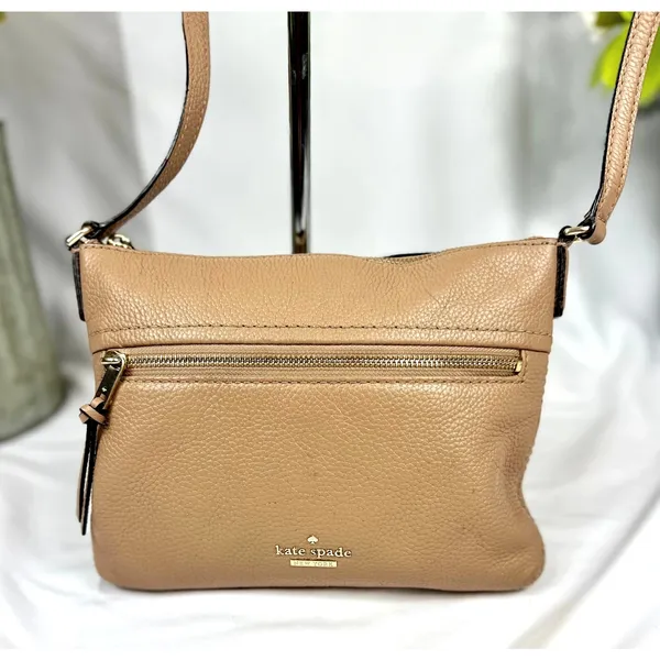 Kate Spade Jackson Street Gabriele Pebbled Leather Crossbody Brown - Image 2