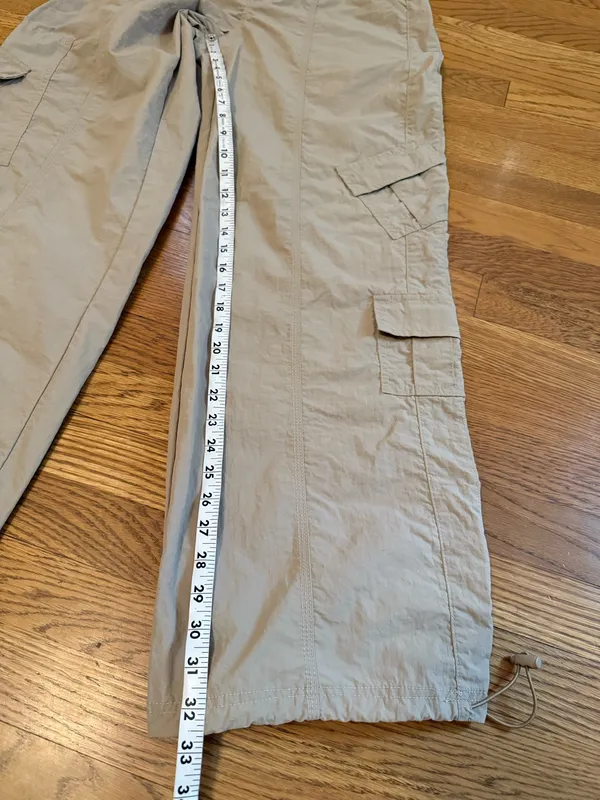 Miss Love Parachute cargo pants in beige size M - Image 12