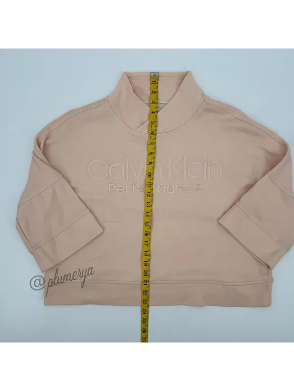 Calvin Klein Performance Women’s Mock Neck Activewear Pullover Sweater Size M - Image 5