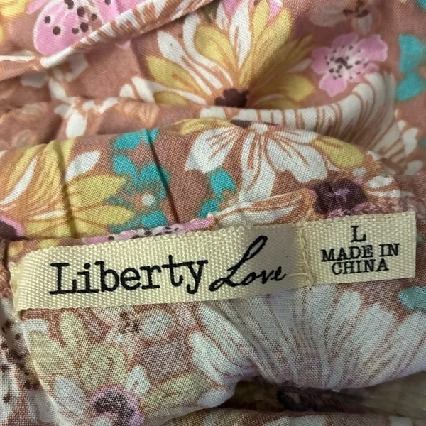 🆕Liberty Love Spaghetti Strap Cut Out Flowy Floral Maxi Sundress L🆕 - Image 10