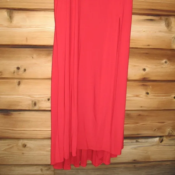 Jump Apparel Juniors One Shoulder Jersey Gown with Cutout - Image 5