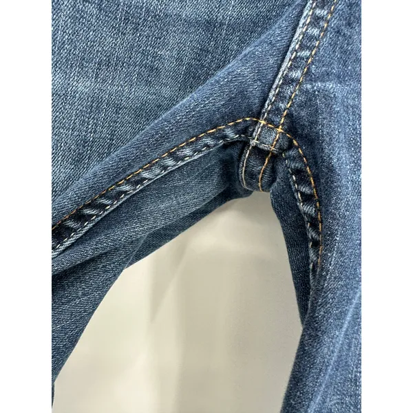 BKE Denim Kate Straight Leg Dark‎ Wash Blue Jeans Womens Size 25 x 29.5 Short - Image 5