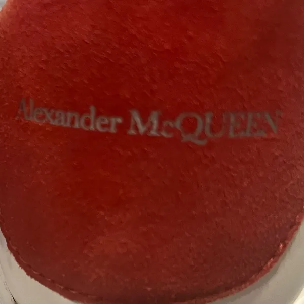 Alexander McQueen Platform Sneakers in White and Red Size 8 - Image 7