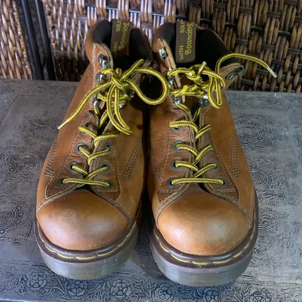 Vintage Dr. Martens Brown Boots Size 7 mens/9 Women’s - Image 2