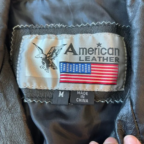 Women’s Vintage American Leather Black Leather Jacket - Image 2