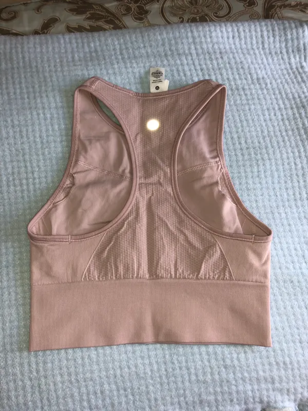 Lululemon ebb to train bra - size 4 porcelain pink - Image 6
