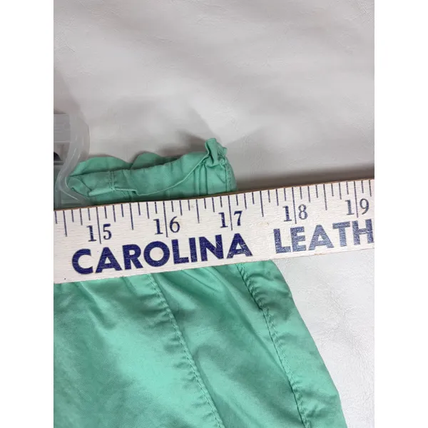 Old Navy Womens Green Elastic Waist Cotton Pull On Shorts Size Large Coastal‎ - Image 3