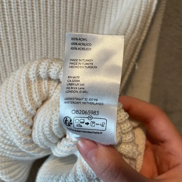 Anthropologie Pilcro Easy Pullover Sweater‎ In White Women’s Size XXS - Image 4